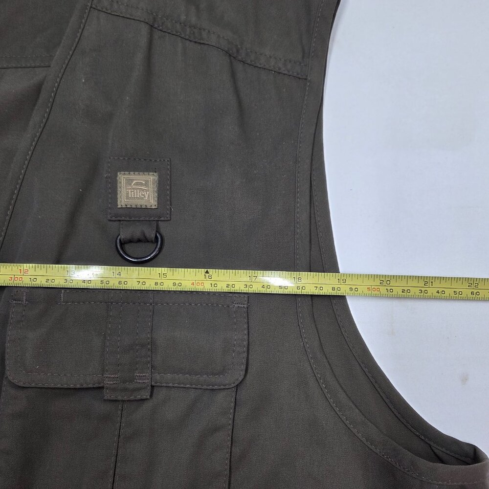 Tilley Men XXL Vest Hiking Hunting Fishing Outdoor Walking Unisex Olive Green - Picture 7 of 12